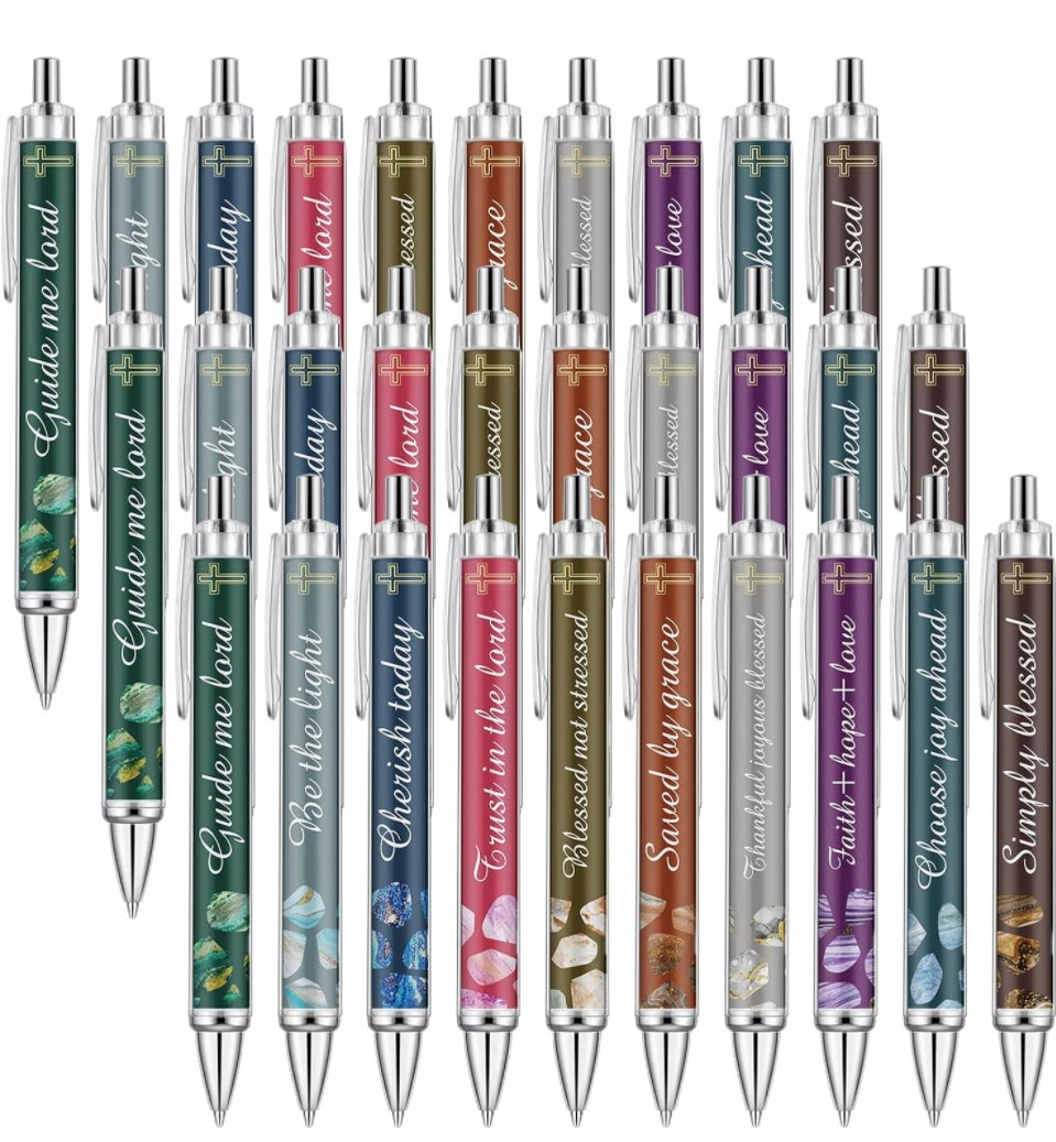 Mystery Christian pens/ Bible verses ballpoint pens