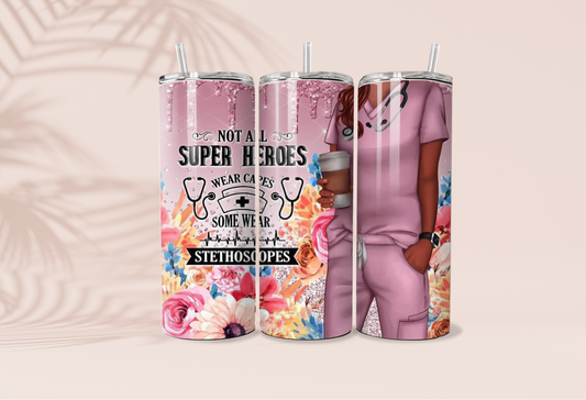 Super Hero Nurse Tumbler