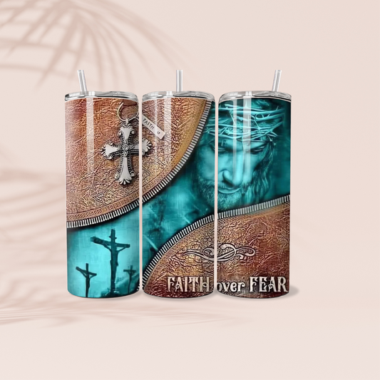 Faith Over Fear Tumbler