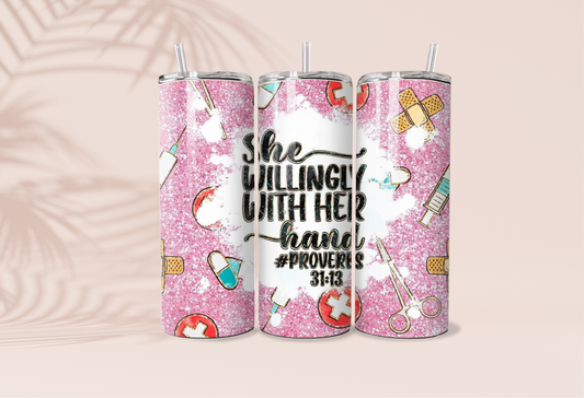 She Willingly With Her Hands Tumbler