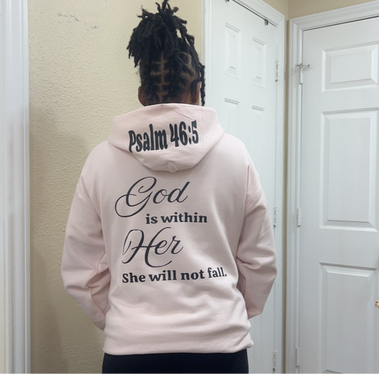 Pink Her+ GOD Hoodies