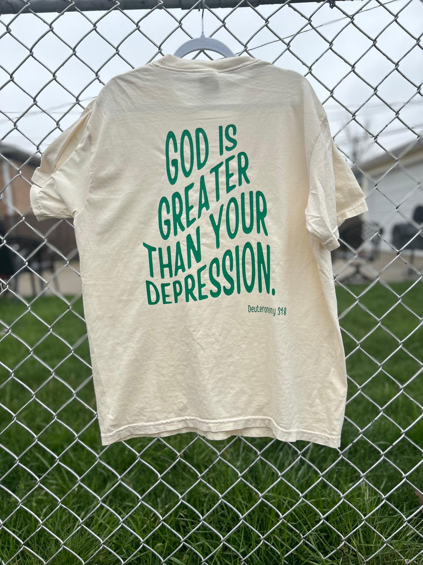 God is greater than your depression T-shirt